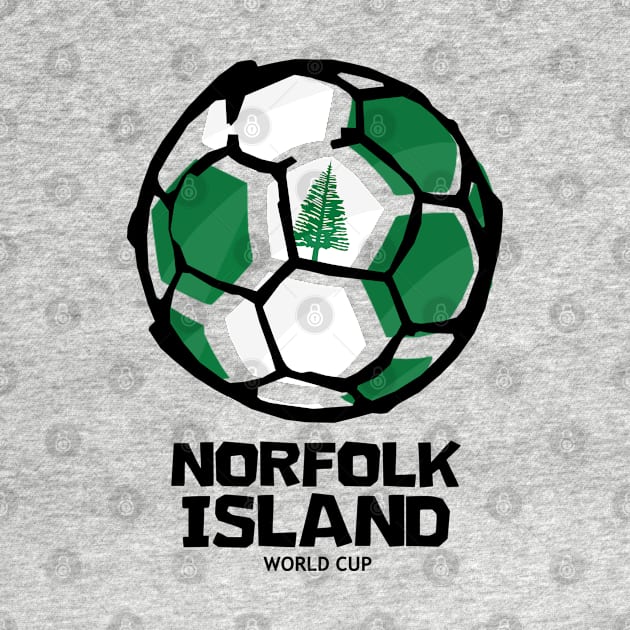 Norfolk Island Football Country Flag by KewaleeTee